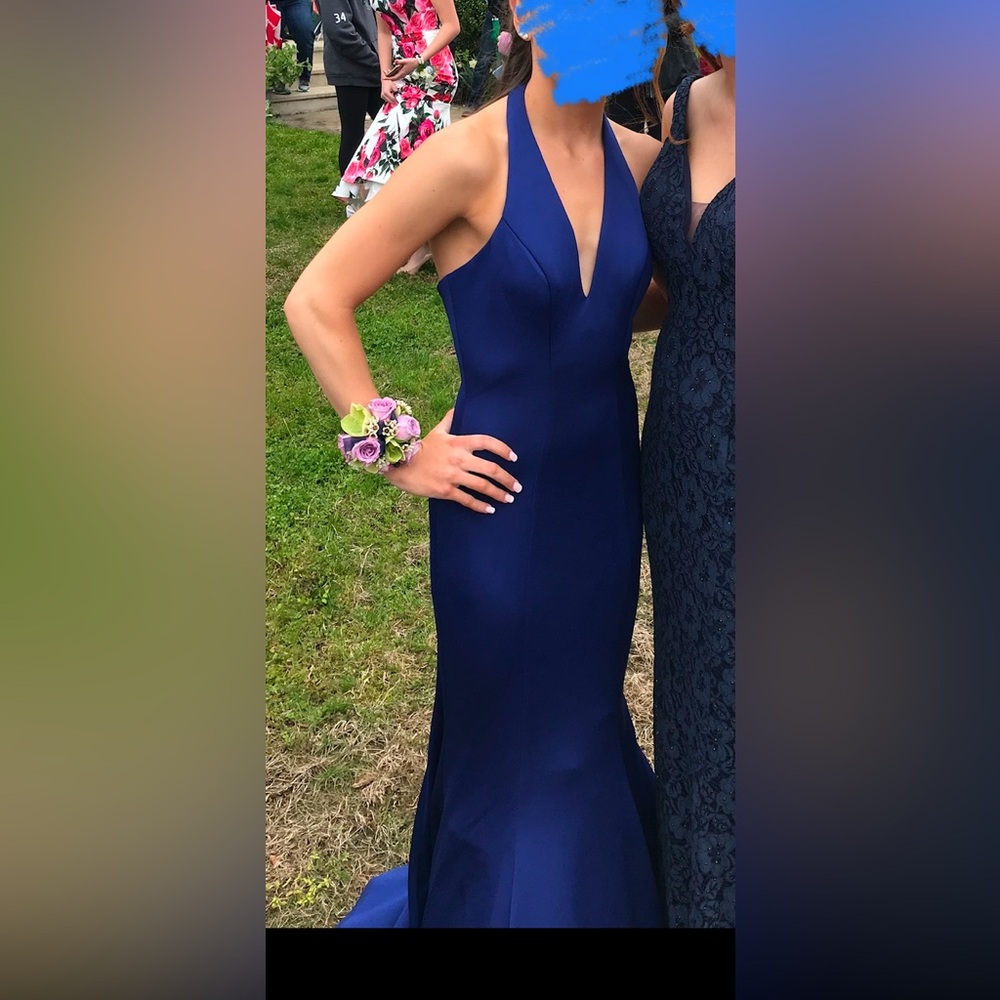 Faviana Royal Blue Prom Dress